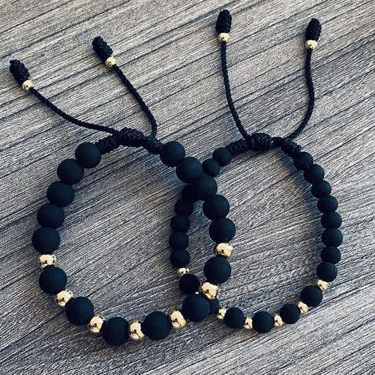 Pulsera Pareja Golden Black